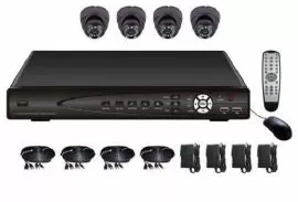 防犯カメラ7channel h.264 digitalvideorecorder 4 Camera H.264 Outdoor Day/Night CCTV Video Surveillance System