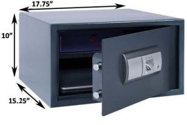 Dimensions of the FS-01-L Fingerprint Safe 
