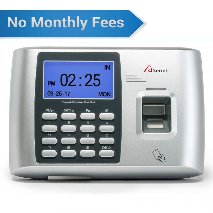 Fingerprint And RFID Card Attendance Time Clock With PC Software+TCP/IP+USB 