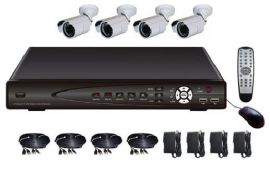 4 Camera H.264 Outdoor Day/Night CCTV Video Surveillance System